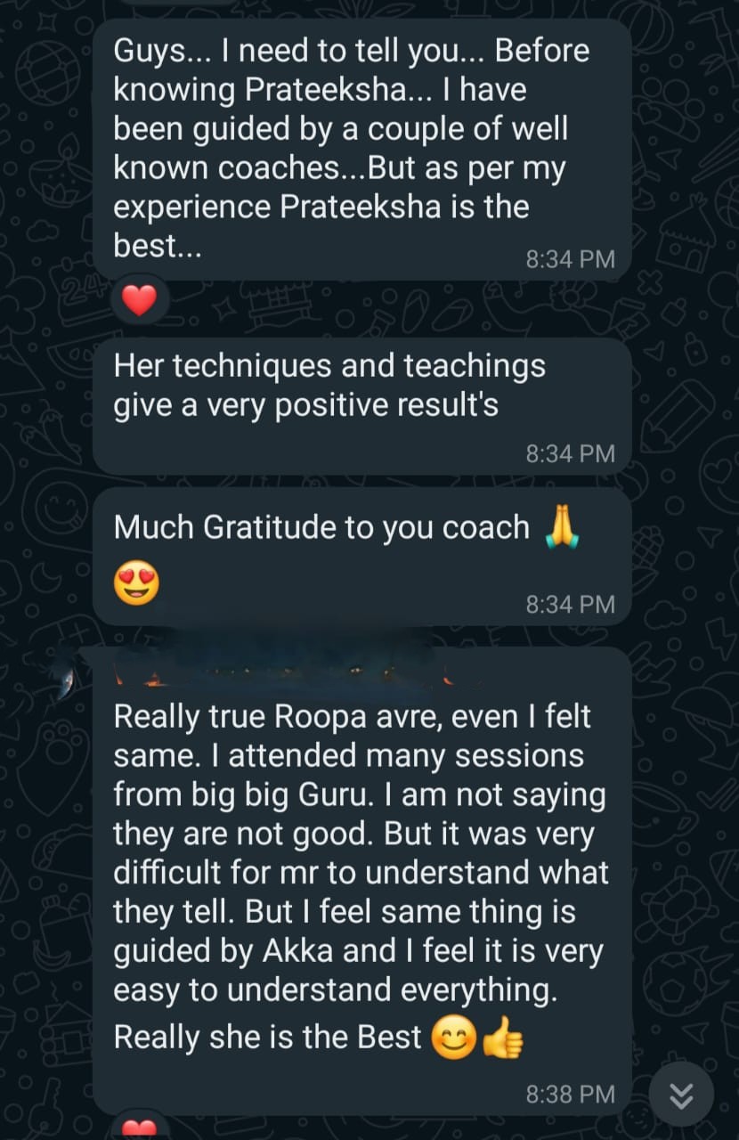 Client testimonial message 2 for The Root Shift
